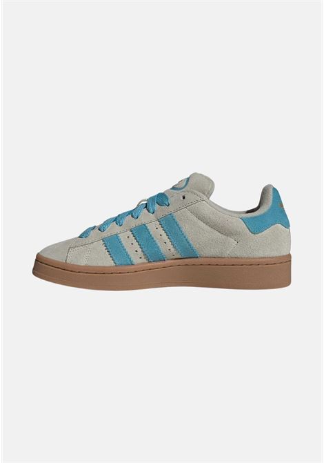 Gray sneakers with blue stripes for men and women Campus 00s ADIDAS ORIGINALS | IE5588.